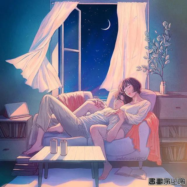 美女画师虐哭70万网友，笔下情侣插画让人脸红，谈个恋爱这么刺激-31.jpg