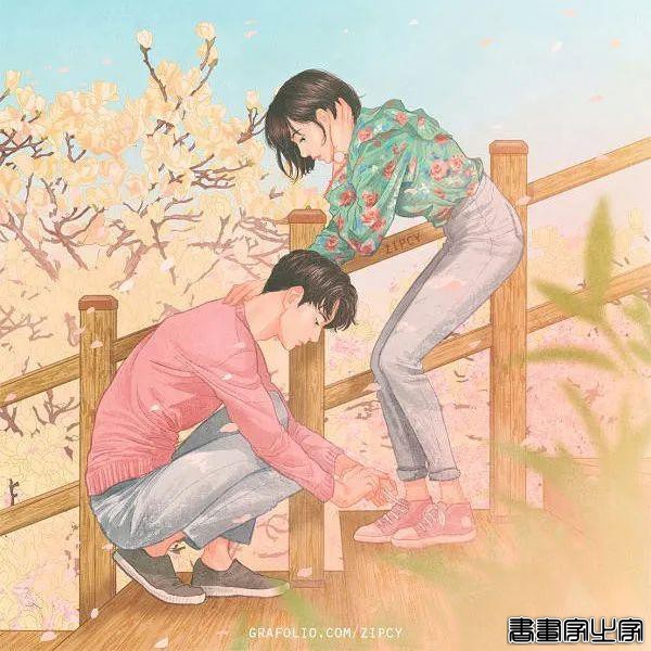 美女画师虐哭70万网友，笔下情侣插画让人脸红，谈个恋爱这么刺激-29.jpg