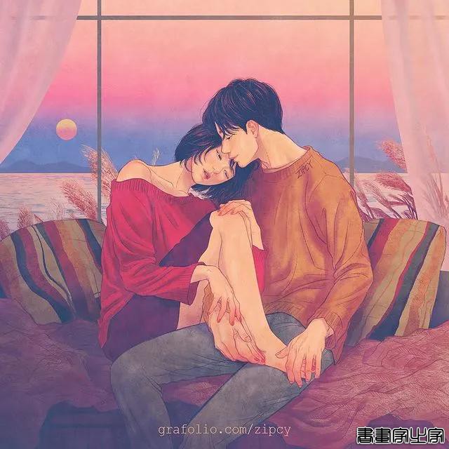 美女画师虐哭70万网友，笔下情侣插画让人脸红，谈个恋爱这么刺激-35.jpg