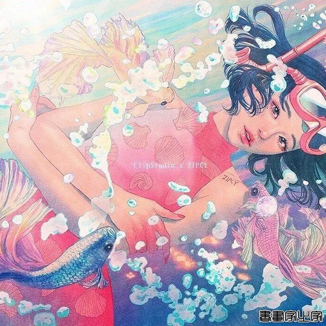 美女画师虐哭70万网友，笔下情侣插画让人脸红，谈个恋爱这么刺激-45.jpg