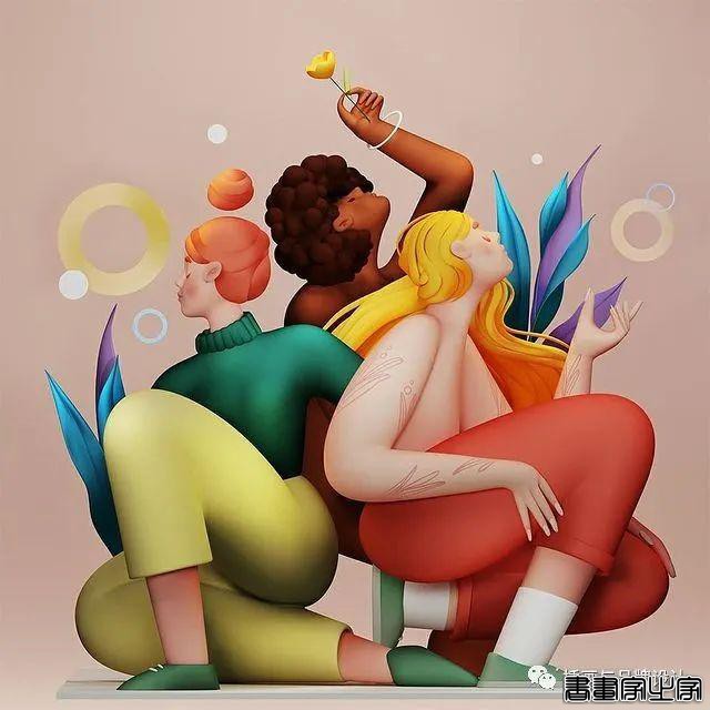 3D插画丨太生动了！夸张又可爱的人物造型，充满了童趣-4.jpg