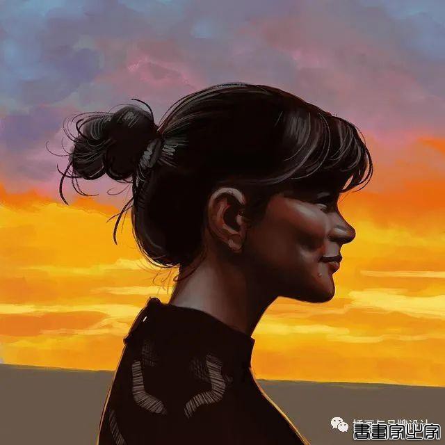 插画丨太传神了！他笔下的女性个个都神韵绝美，将黑白灰线条运用的极致舒展-64.jpg