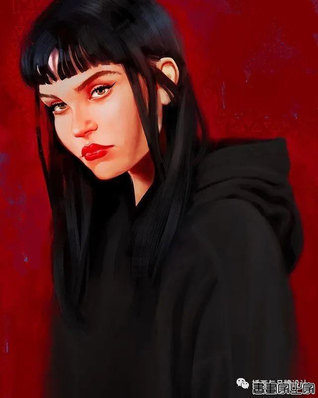 插画丨太传神了！他笔下的女性个个都神韵绝美，将黑白灰线条运用的极致舒展-69.jpg
