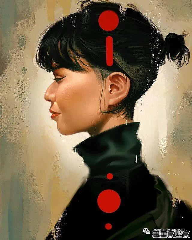 插画丨太传神了！他笔下的女性个个都神韵绝美，将黑白灰线条运用的极致舒展-71.jpg