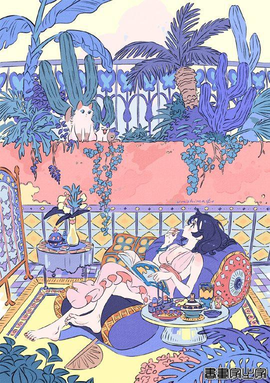 插画分享 精致温馨的日常画风-4.jpg
