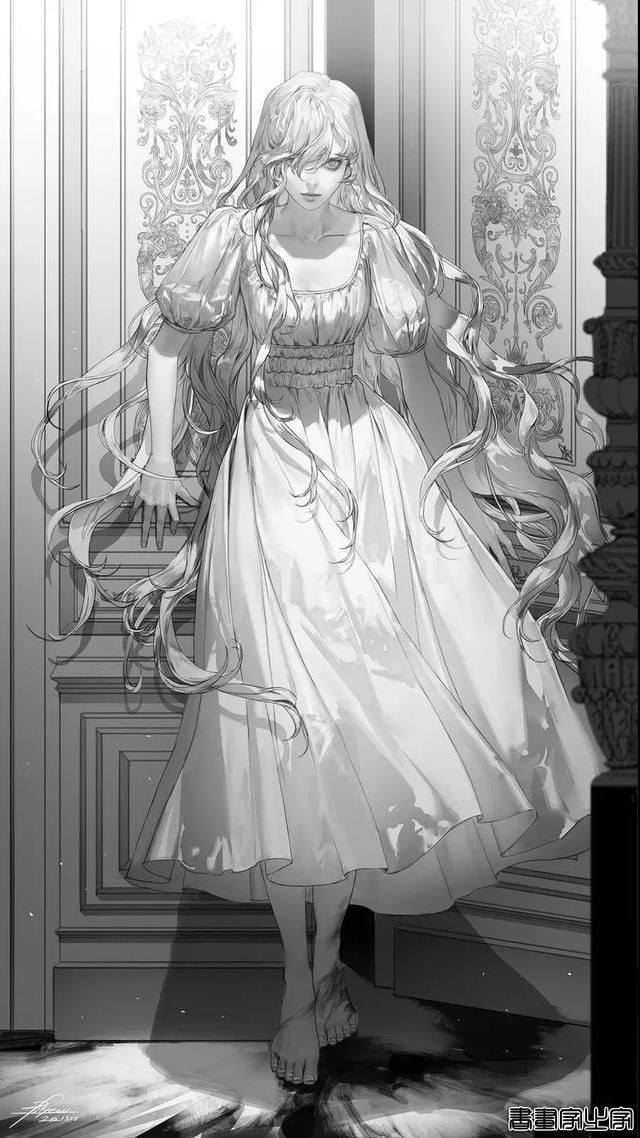 绝美插画线稿，过目难忘！你想要的华丽古典的西方人物插画在这里-12.jpg