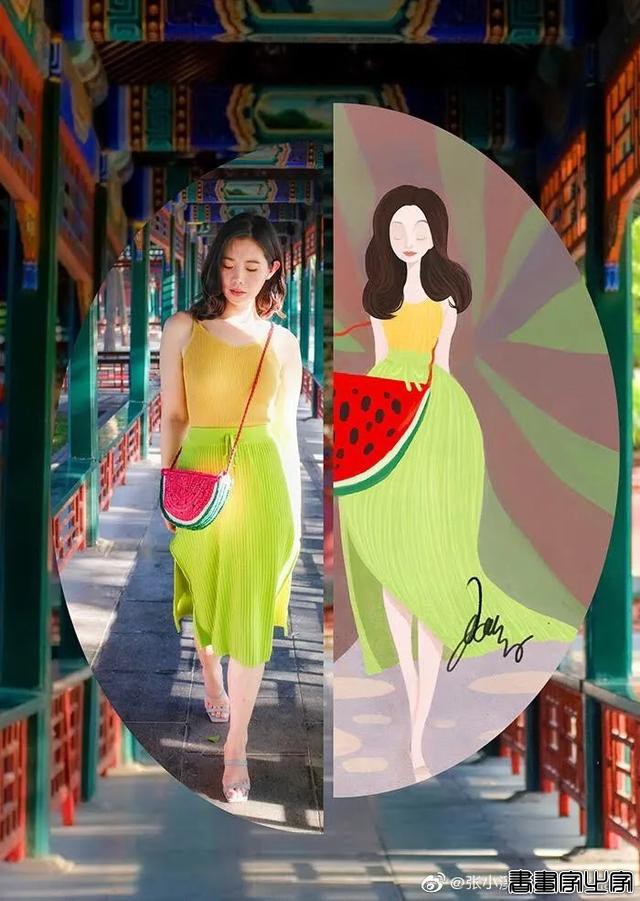 插画师6年穿衣不重样，凭插画走红时尚圈，网友：姐姐好精致-7.jpg
