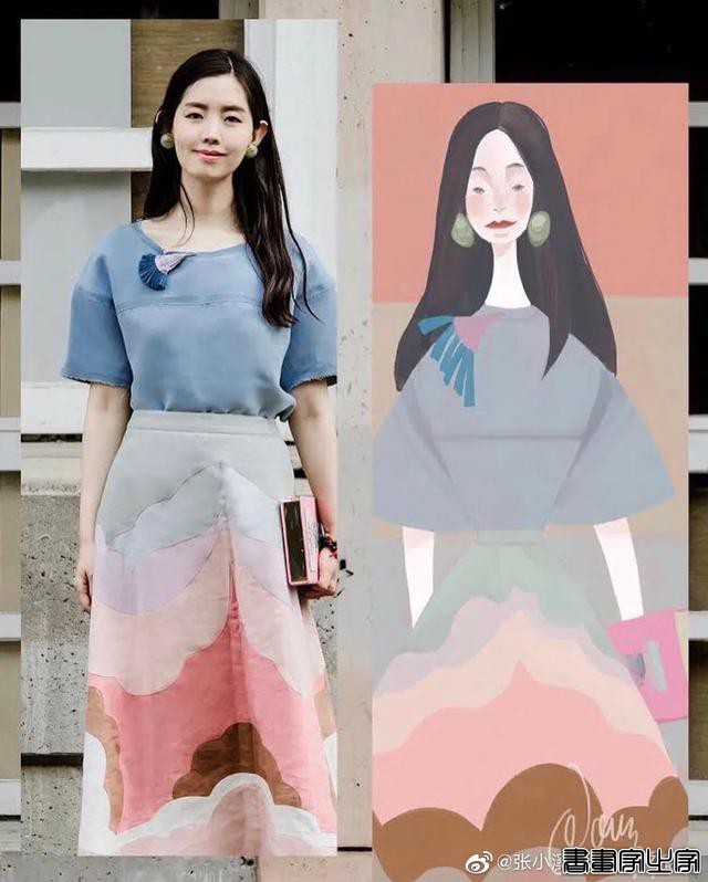 插画师6年穿衣不重样，凭插画走红时尚圈，网友：姐姐好精致-15.jpg