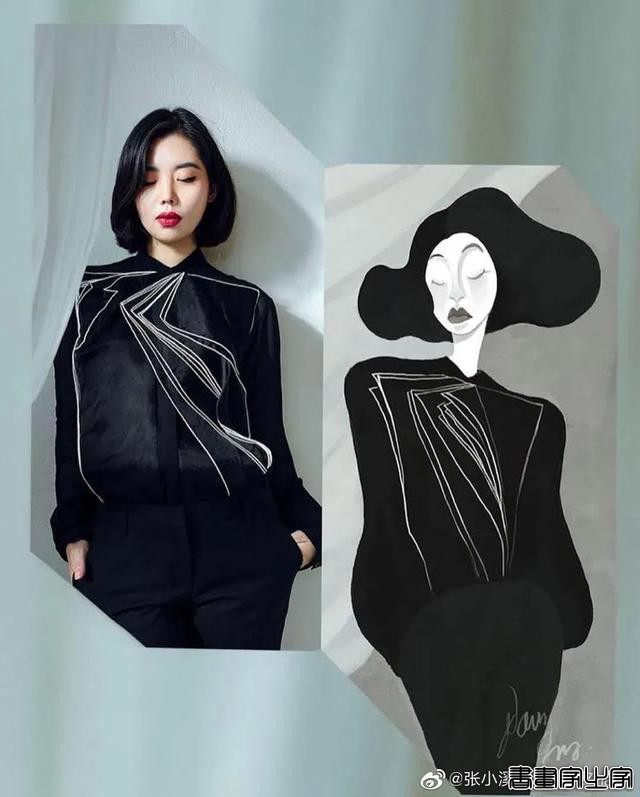插画师6年穿衣不重样，凭插画走红时尚圈，网友：姐姐好精致-34.jpg