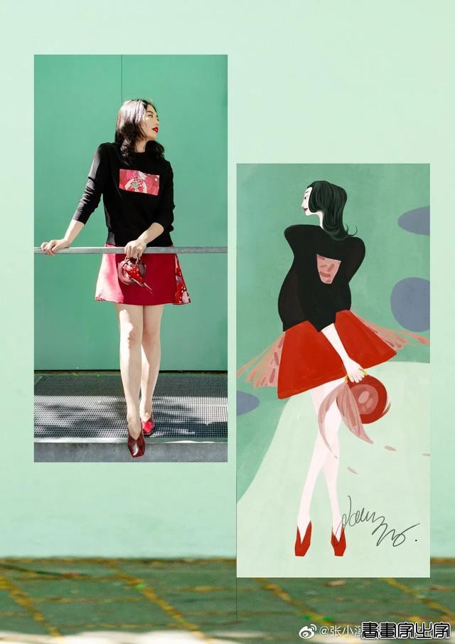 插画师6年穿衣不重样，凭插画走红时尚圈，网友：姐姐好精致-41.jpg
