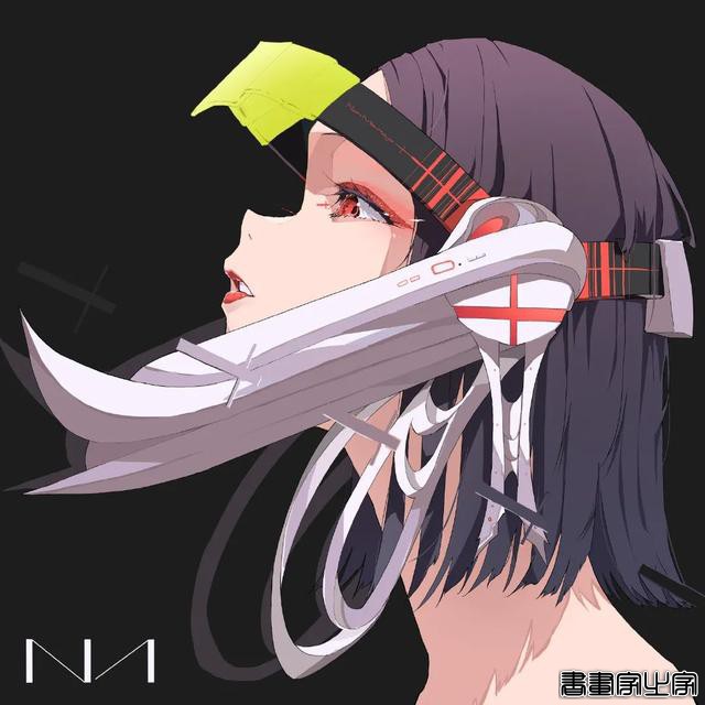 推特插画师 Nico-Tine 笔下冲击力超强的人物插画作品（头像）-19.jpg