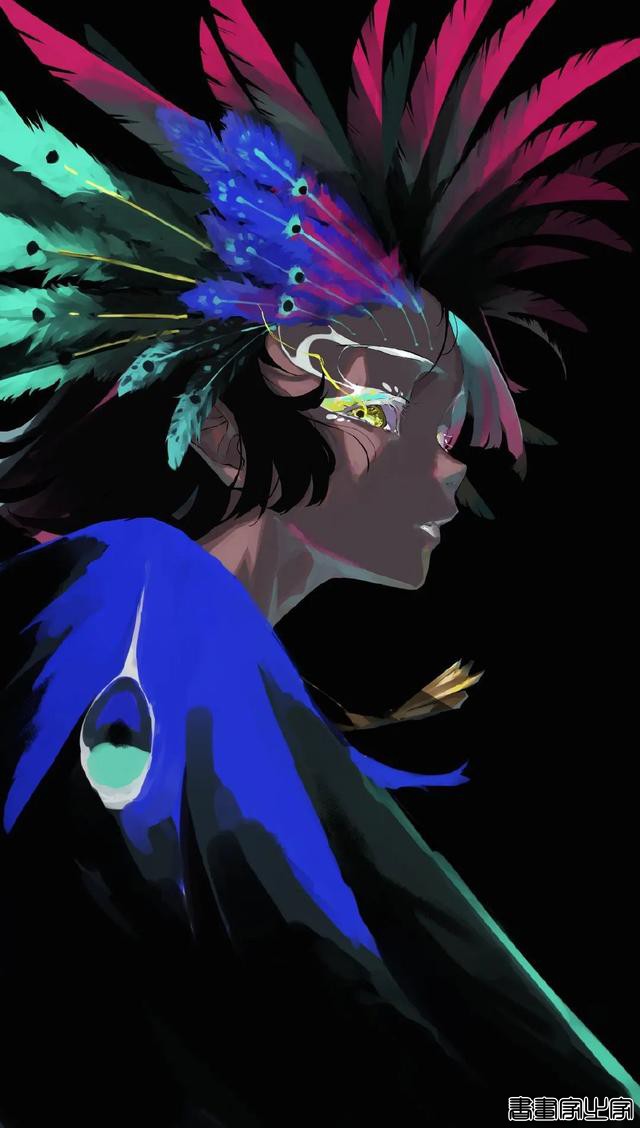 推特插画师 Nico-Tine 笔下冲击力超强的人物插画作品（头像）-20.jpg