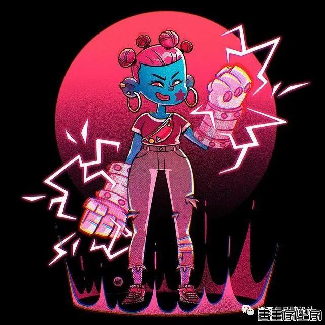 插画丨太酷了！明艳丰富的色彩，笔下美式风格的角色塑造，夸张乖离的街头氛围-9.jpg