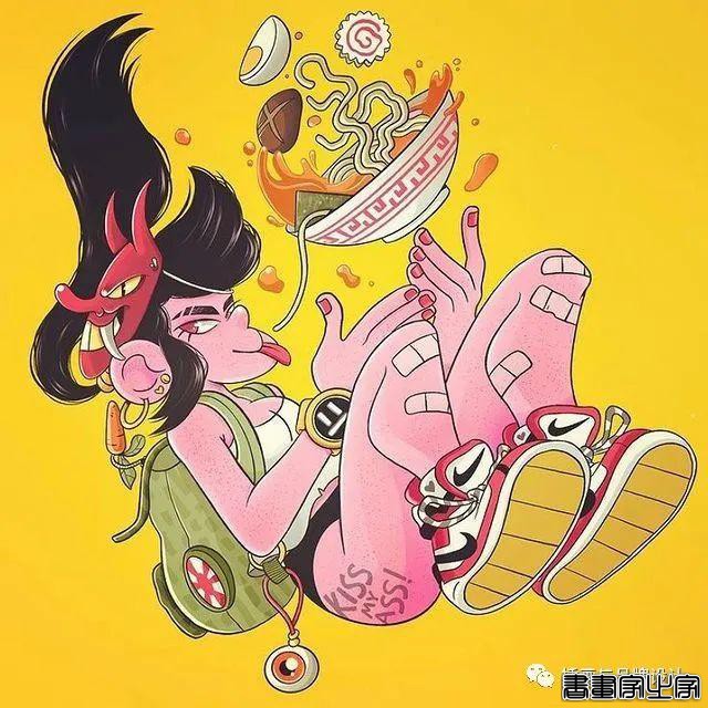 插画丨太酷了！明艳丰富的色彩，笔下美式风格的角色塑造，夸张乖离的街头氛围-10.jpg