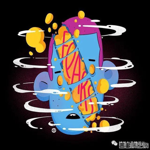 插画丨太酷了！明艳丰富的色彩，笔下美式风格的角色塑造，夸张乖离的街头氛围-20.jpg