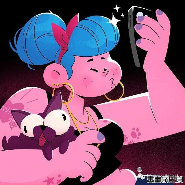 插画丨太酷了！明艳丰富的色彩，笔下美式风格的角色塑造，夸张乖离的街头氛围-21.jpg