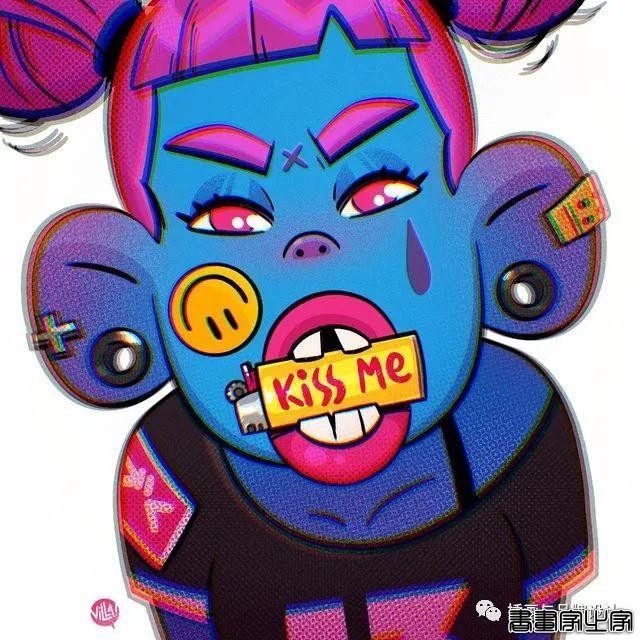 插画丨太酷了！明艳丰富的色彩，笔下美式风格的角色塑造，夸张乖离的街头氛围-30.jpg