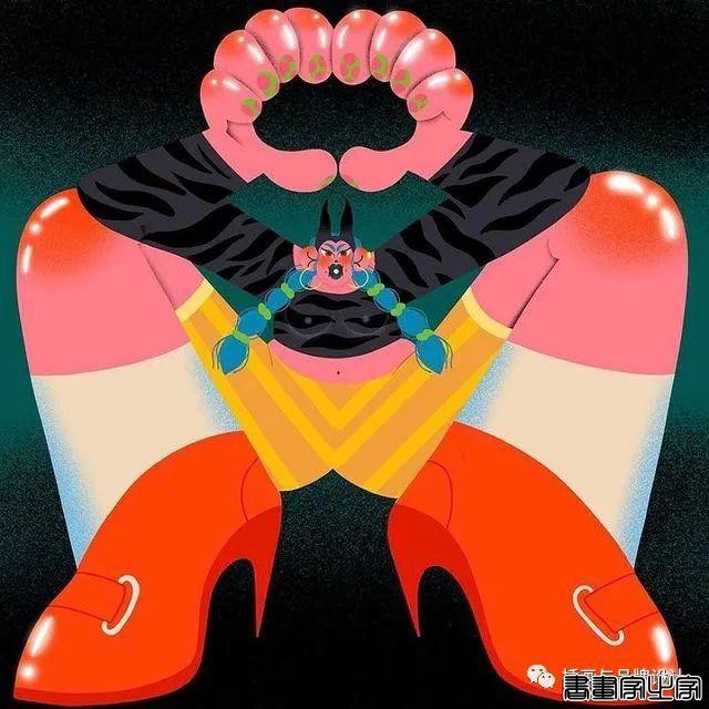插画丨太酷了！明艳丰富的色彩，笔下美式风格的角色塑造，夸张乖离的街头氛围-32.jpg