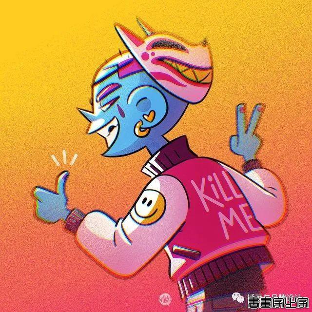 插画丨太酷了！明艳丰富的色彩，笔下美式风格的角色塑造，夸张乖离的街头氛围-42.jpg