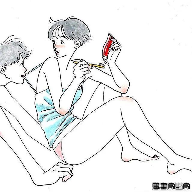 日本小姐姐的70张情侣插画，好真实！30万网友直呼：太秀恩爱了-8.jpg