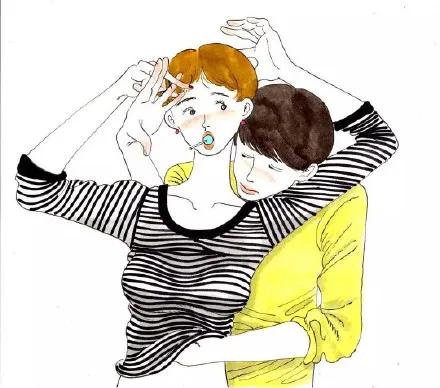 日本小姐姐的70张情侣插画，好真实！30万网友直呼：太秀恩爱了-29.jpg