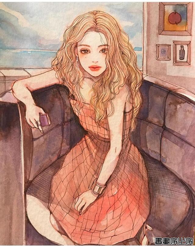 风情万种的女孩——插画师dahye.kkk少女插画作品（图）-6.jpg