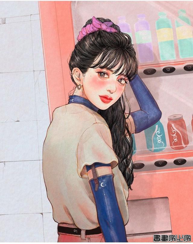 风情万种的女孩——插画师dahye.kkk少女插画作品（图）-18.jpg