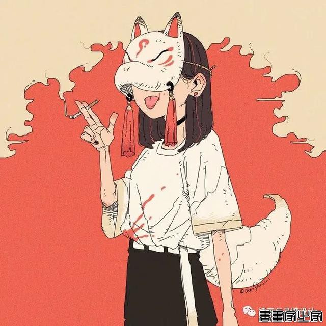 插画丨日式和风派幻想主义，用鲜艳的色彩演绎炸裂的鬼怪奇幻之旅-19.jpg