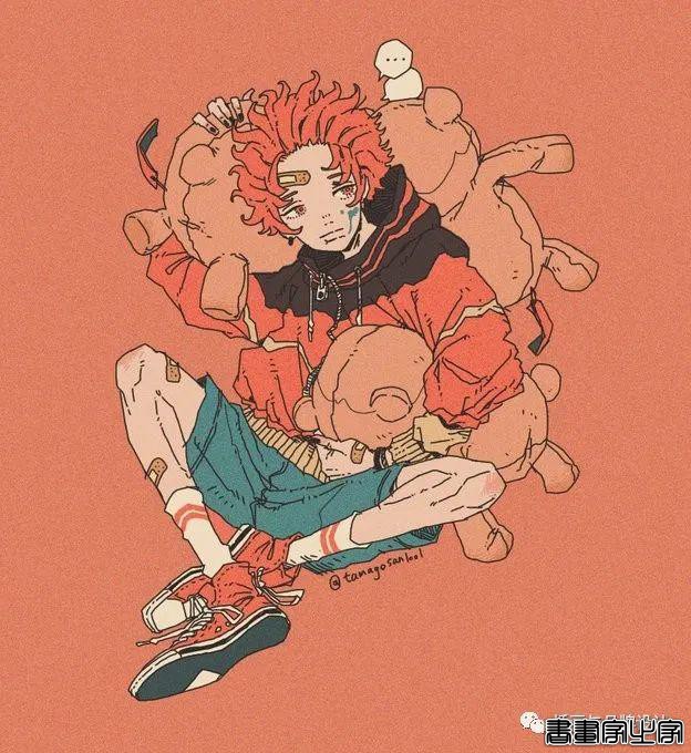 插画丨日式和风派幻想主义，用鲜艳的色彩演绎炸裂的鬼怪奇幻之旅-21.jpg