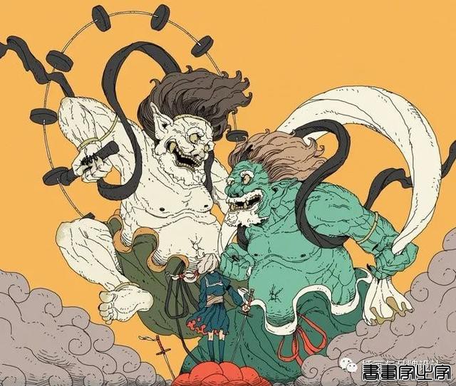 插画丨日式和风派幻想主义，用鲜艳的色彩演绎炸裂的鬼怪奇幻之旅-20.jpg