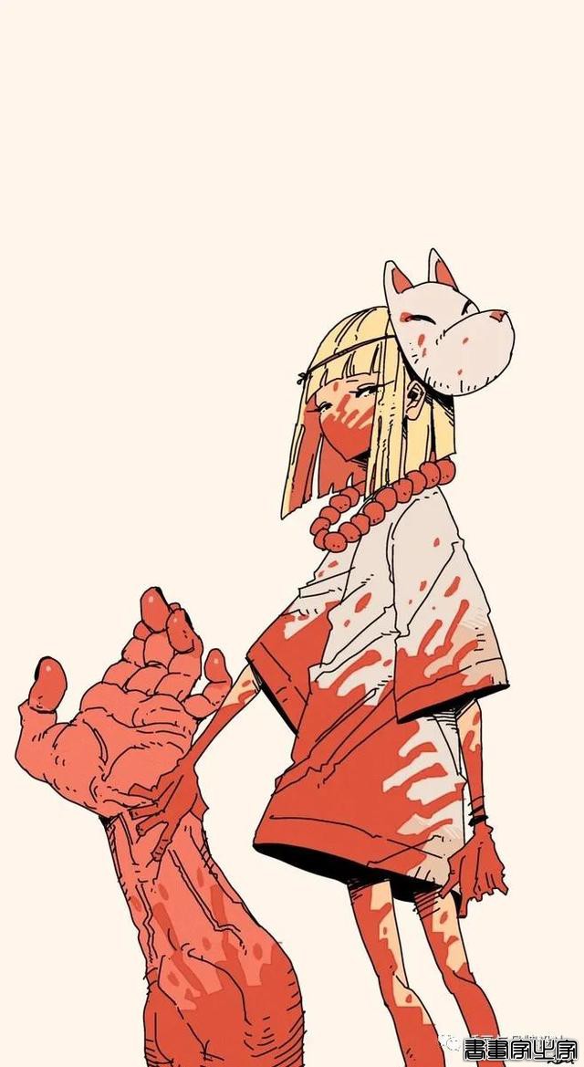 插画丨日式和风派幻想主义，用鲜艳的色彩演绎炸裂的鬼怪奇幻之旅-28.jpg