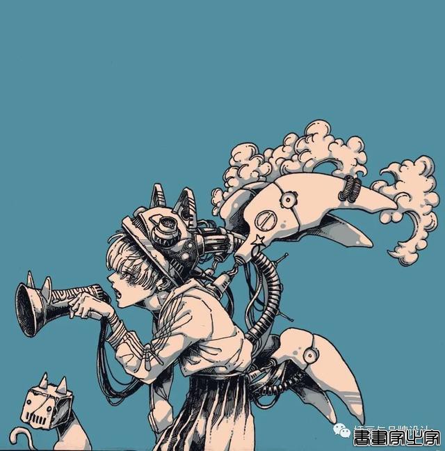 插画丨日式和风派幻想主义，用鲜艳的色彩演绎炸裂的鬼怪奇幻之旅-37.jpg