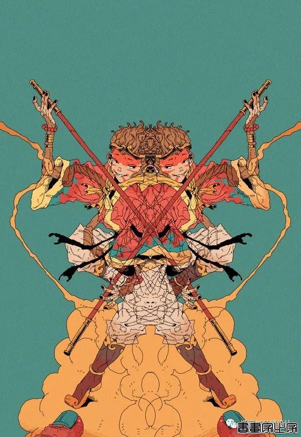 插画丨日式和风派幻想主义，用鲜艳的色彩演绎炸裂的鬼怪奇幻之旅-42.jpg