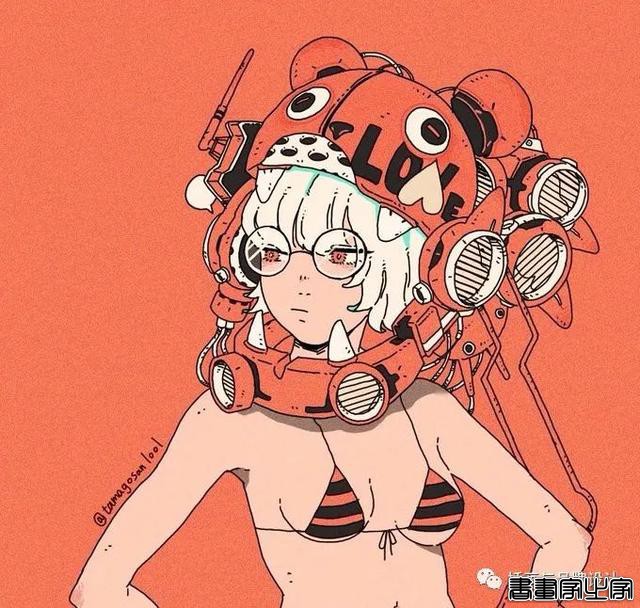 插画丨日式和风派幻想主义，用鲜艳的色彩演绎炸裂的鬼怪奇幻之旅-58.jpg