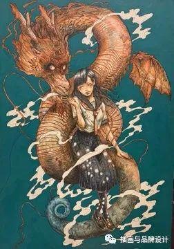 插画丨日式和风派幻想主义，用鲜艳的色彩演绎炸裂的鬼怪奇幻之旅-72.jpg