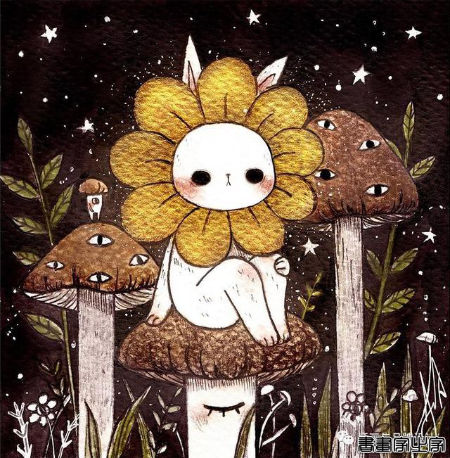 手绘丨集可爱、奇幻、惊悚于一身的童话风插画，超级治愈-15.jpg