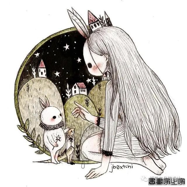 手绘丨集可爱、奇幻、惊悚于一身的童话风插画，超级治愈-39.jpg