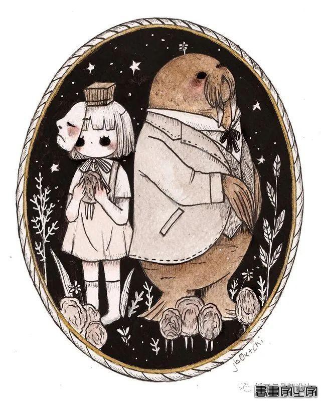 手绘丨集可爱、奇幻、惊悚于一身的童话风插画，超级治愈-40.jpg