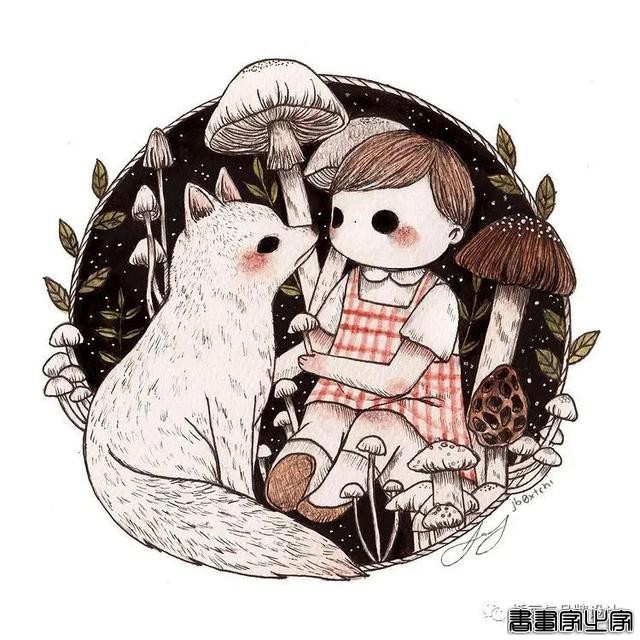 手绘丨集可爱、奇幻、惊悚于一身的童话风插画，超级治愈-44.jpg