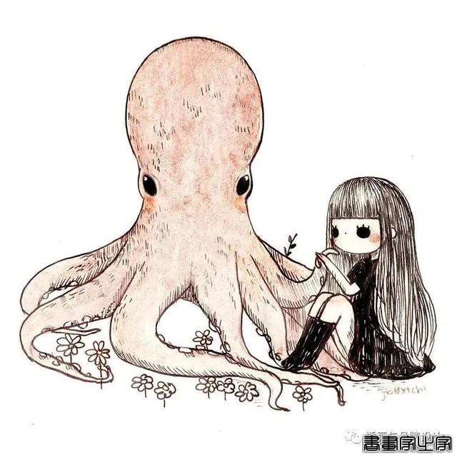 手绘丨集可爱、奇幻、惊悚于一身的童话风插画，超级治愈-54.jpg