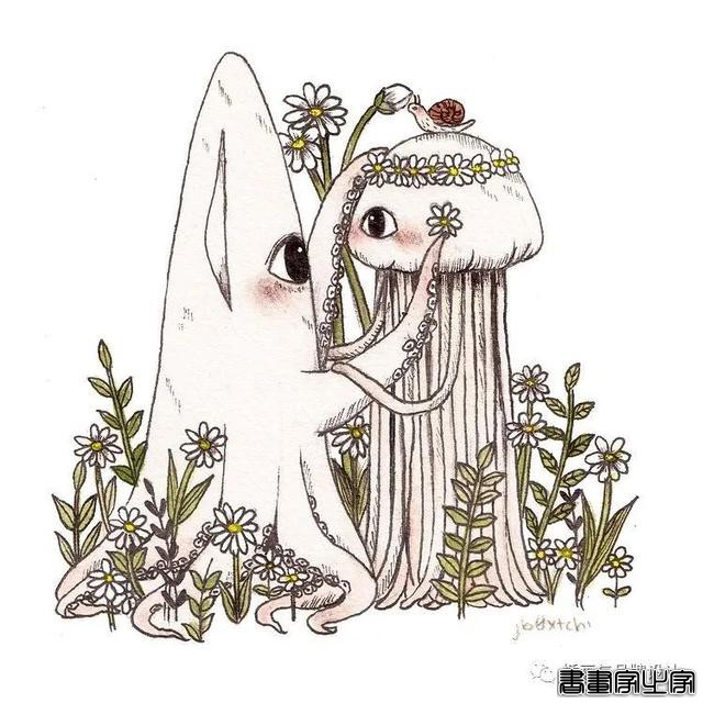手绘丨集可爱、奇幻、惊悚于一身的童话风插画，超级治愈-56.jpg