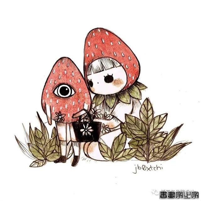 手绘丨集可爱、奇幻、惊悚于一身的童话风插画，超级治愈-55.jpg