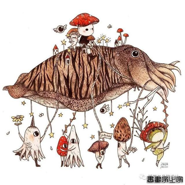 手绘丨集可爱、奇幻、惊悚于一身的童话风插画，超级治愈-58.jpg