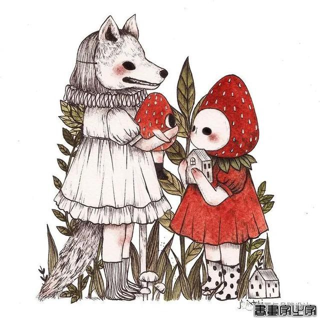 手绘丨集可爱、奇幻、惊悚于一身的童话风插画，超级治愈-59.jpg