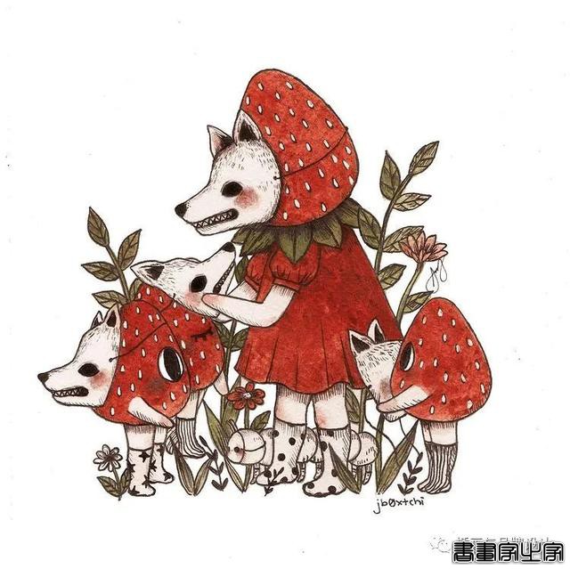手绘丨集可爱、奇幻、惊悚于一身的童话风插画，超级治愈-60.jpg