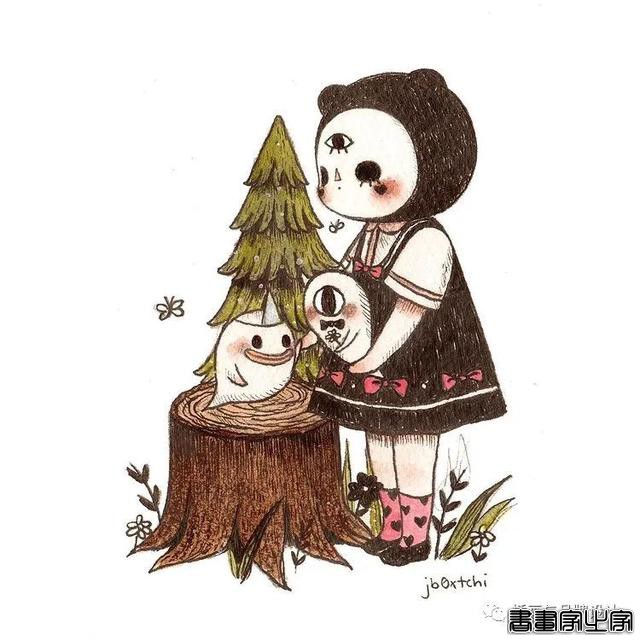 手绘丨集可爱、奇幻、惊悚于一身的童话风插画，超级治愈-63.jpg