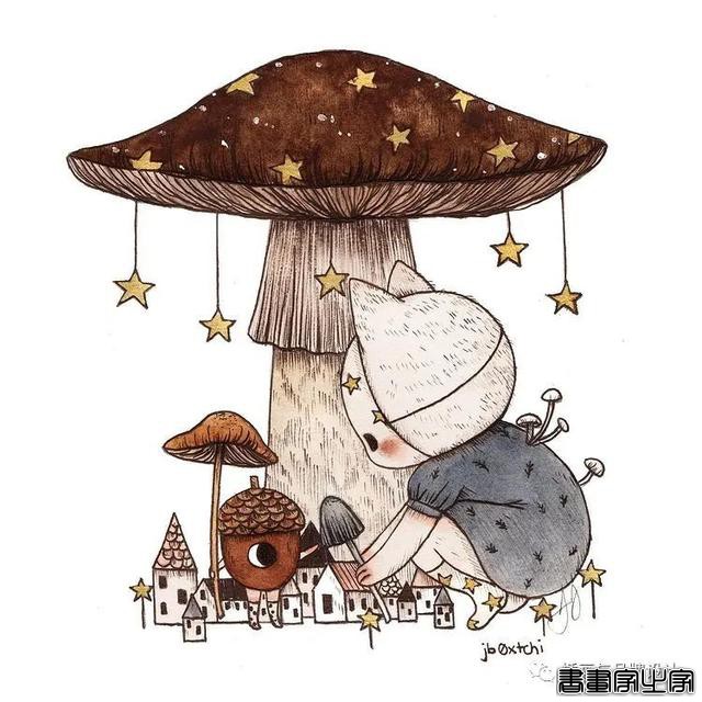 手绘丨集可爱、奇幻、惊悚于一身的童话风插画，超级治愈-66.jpg