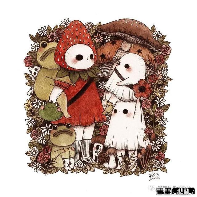 手绘丨集可爱、奇幻、惊悚于一身的童话风插画，超级治愈-71.jpg