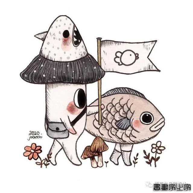 手绘丨集可爱、奇幻、惊悚于一身的童话风插画，超级治愈-76.jpg
