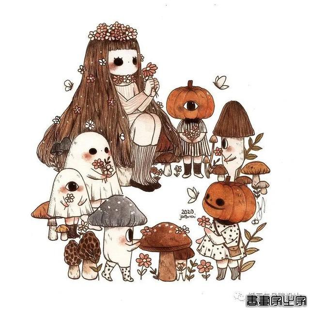 手绘丨集可爱、奇幻、惊悚于一身的童话风插画，超级治愈-75.jpg